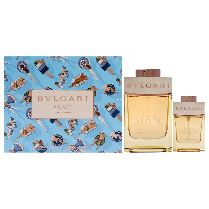 Bvlgari Bvlgari Man Terrae Essence by Bvlgari for Men - 2 Pc Gift Set 3.4oz EDP Spray, 0.5oz EDP Spray