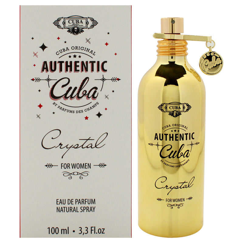 Cuba Authentic Crystal by Cuba for Women - 3.3 oz EDP Spray