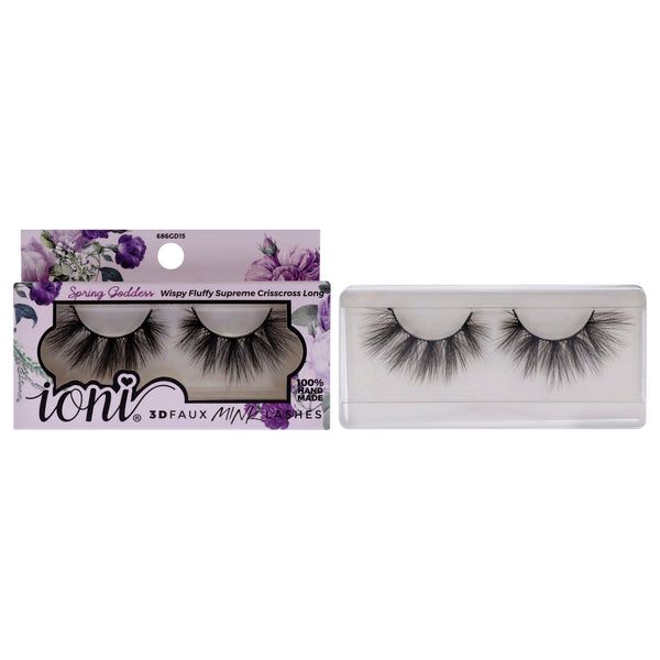 Ioni Lash Garden 3D Faux Mink Lashes - Spring Goddes by Ioni for Women 1 Pair Eyelashes