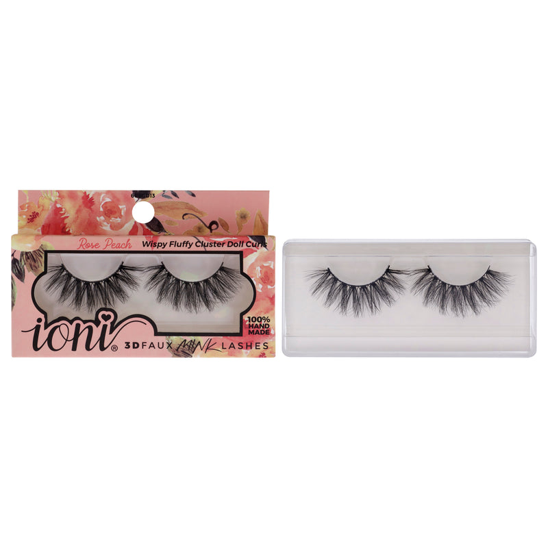 Ioni Lash Garden 3D Faux Mink Lashes - Rose Peach by Ioni for Women 1 Pair Eyelashes