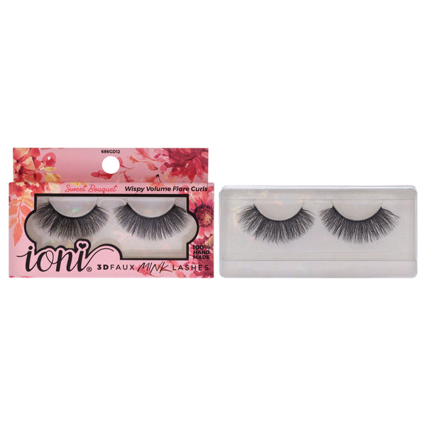 Ioni Lash Garden 3D Faux Mink Lashes - Sweet Bouquet by Ioni for Women - 1 Pair Eyelashes