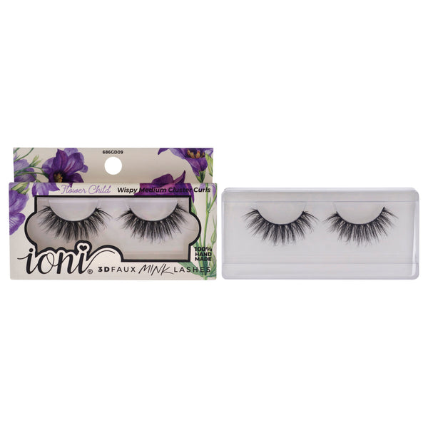 Ioni Lash Garden 3D Faux Mink Lashes - Flower Child by Ioni for Women - 1 Pair Eyelashes