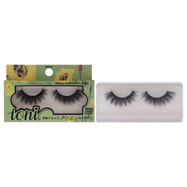 Ioni Lash Garden 3D Faux Mink Lashes - Mariposa Lily by Ioni for Women - 1 Pair Eyelashes