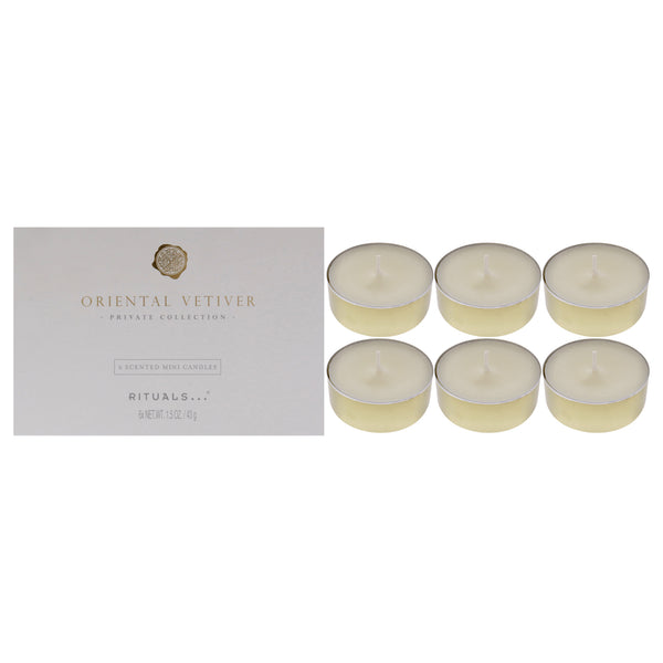 Rituals Oriental Vetiver Scented Mini Candles by Rituals for Unisex - 6 x 1.5 oz Candle
