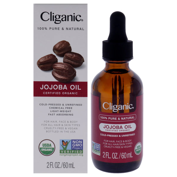 Cliganic Organic Jojoba by Cliganic for Unisex - 2 oz Oil