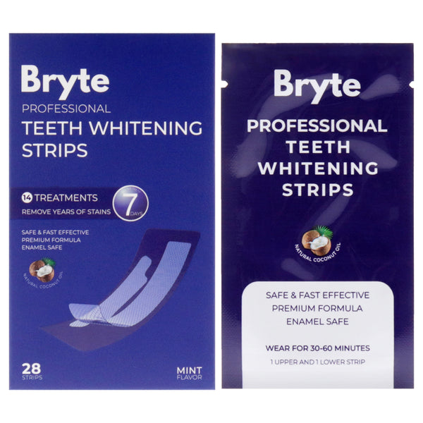 Bryte Professional Teeth Whitening Strips by Bryte for Unisex - 28 Pc Strips