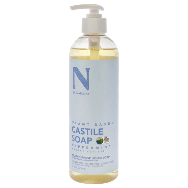 Dr. Natural Castile Liquid Soap - Peppermint by Dr. Natural for Unisex - 16 oz Soap