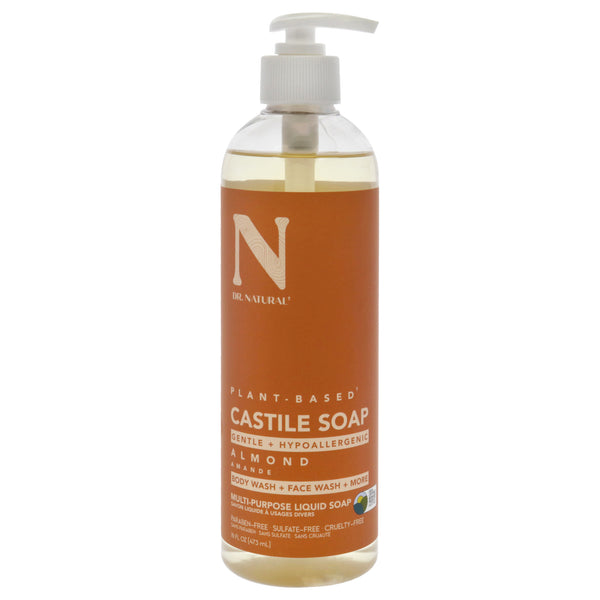 Dr. Natural Castile Liquid Soap - Almond by Dr. Natural for Unisex - 16 oz Soap