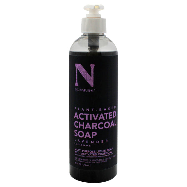 Dr. Natural Activated Charcoal Liquid Soap - Lavender by Dr. Natural for Unisex - 16 oz Soap