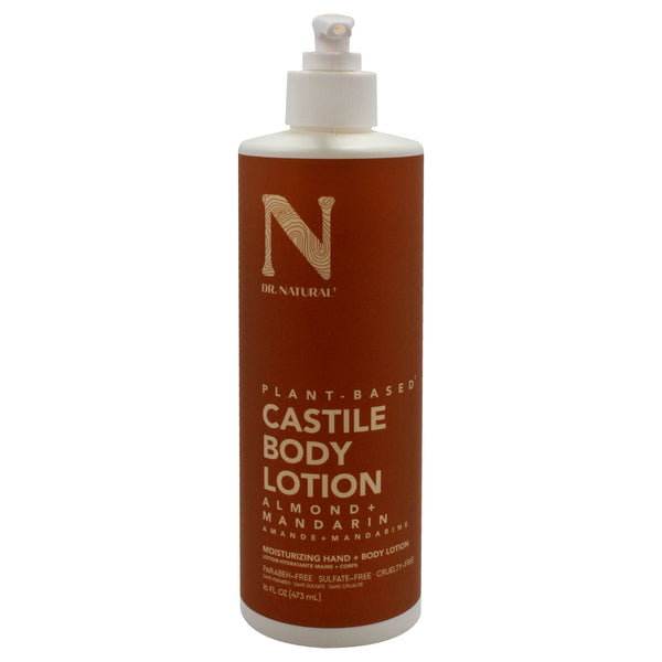 Dr. Natural Castile Body Lotion - Almond plus Mandarin by Dr. Natural for Unisex - 16 oz Body Lotion