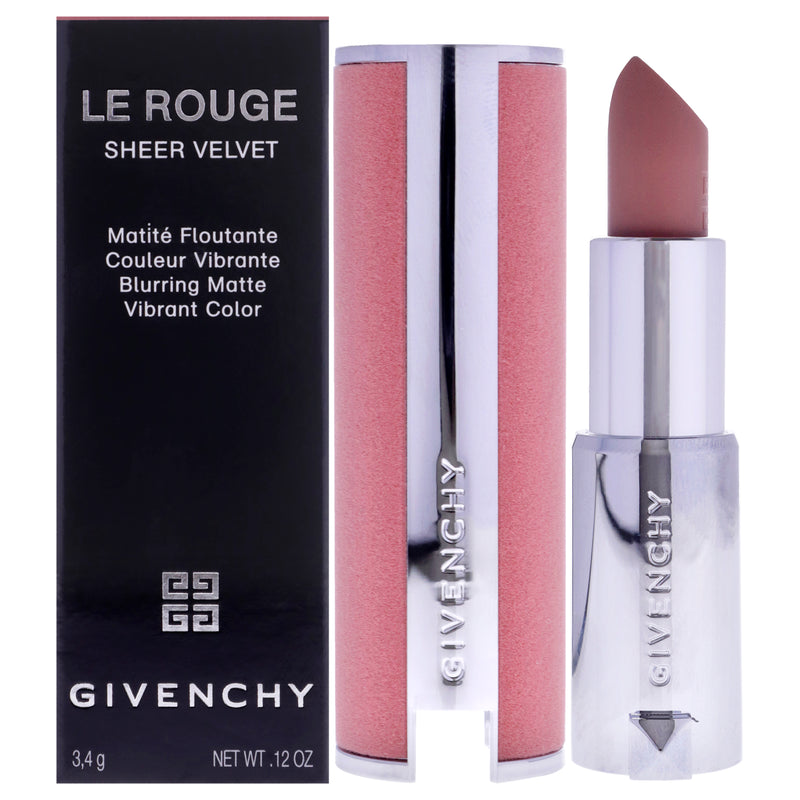 Givenchy Le Rouge Sheer Velvet Matte Lipstick - 9 Beige Sable by Givenchy for Women - 0.12 oz Lipstick (Refillable)