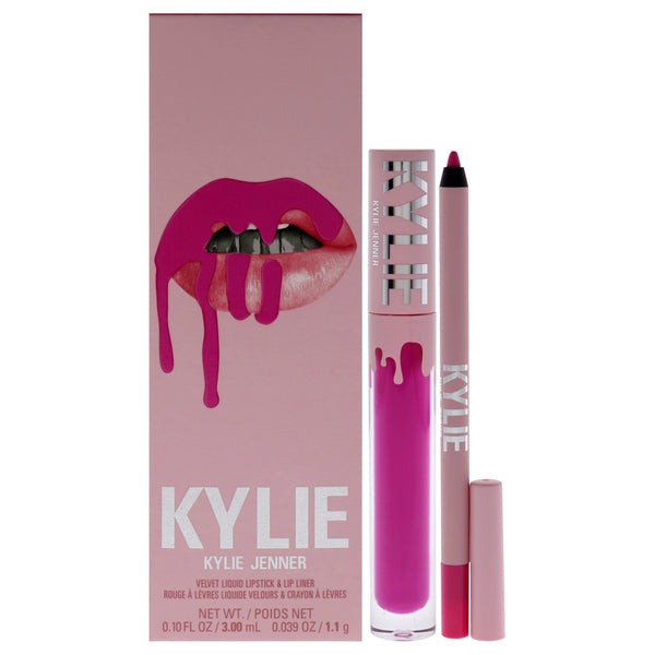 Kylie Cosmetics Velvet Lip Kit - 306 Say No More by Kylie Cosmetics for Women - 2 Pc 0.10oz Velvet Liquid Lipstick, 0.039oz Lip Liner