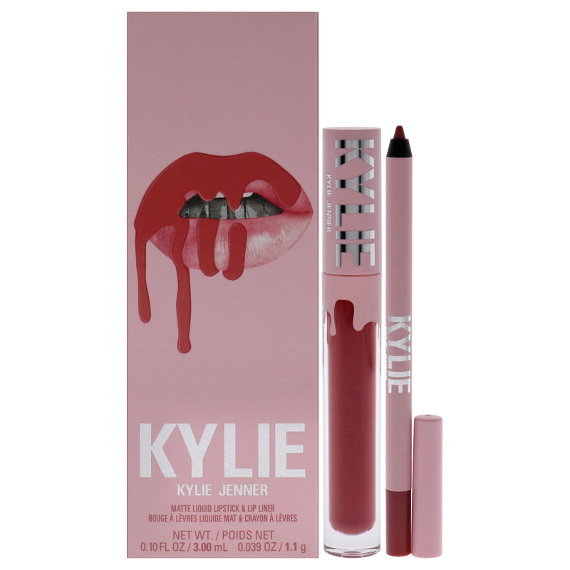 Kylie Cosmetics Matte Lip Kit - 500 Kristen by Kylie Cosmetics for Women - 2 Pc 0.10oz Matte Liquid Lipstick, 0.039oz Lip Liner