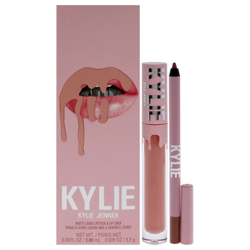 Kylie Cosmetics Matte Lip Kit - 700 Bare by Kylie Cosmetics for Women - 2 Pc 0.10oz Matte Liquid Lipstick, 0.039oz Lip Liner