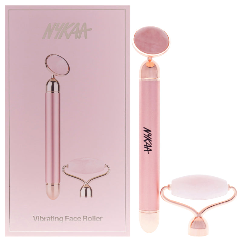 Nykaa Naturals Vibrating Face Roller - Rose Quartz by Nykaa Naturals for Women - 1 Pc Roller Fresh Beauty Co. USA Nykaa Naturals Vibrating Face Roller - Rose Quartz by Nykaa Naturals for Women - 1 Pc Roller Fresh Beauty Co. USA