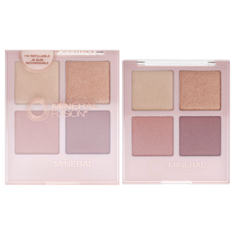 Mineral Fusion Eye Shadow Palette - Romantic Getaway by Mineral Fusion for Women - 0.25 oz Eye Shadow (Refillable)