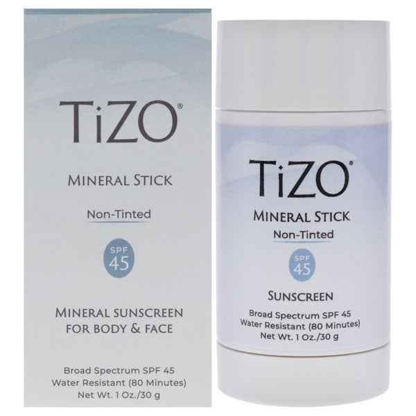 Tizo Mineral Stick Non Tinted SPF 45 by Tizo for Women - 1 oz Sunscreen