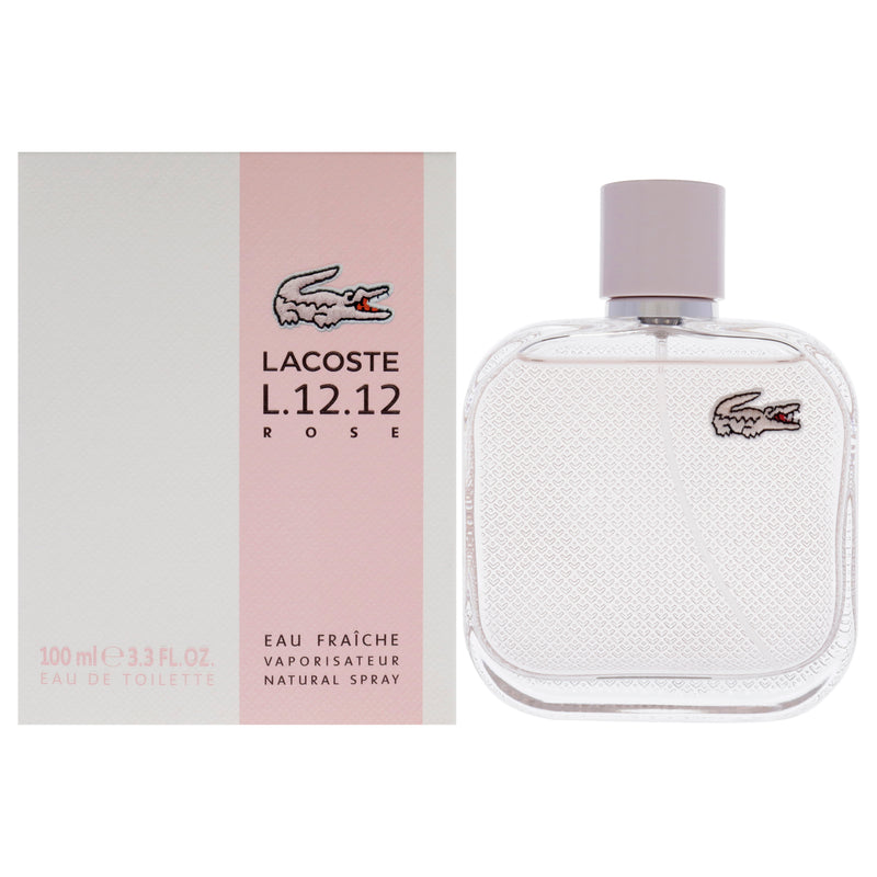 Lacoste Lacoste Eau De L.12.12 Rose Eau Fraiche by Lacoste for Women - 3.3 oz EDT Spray