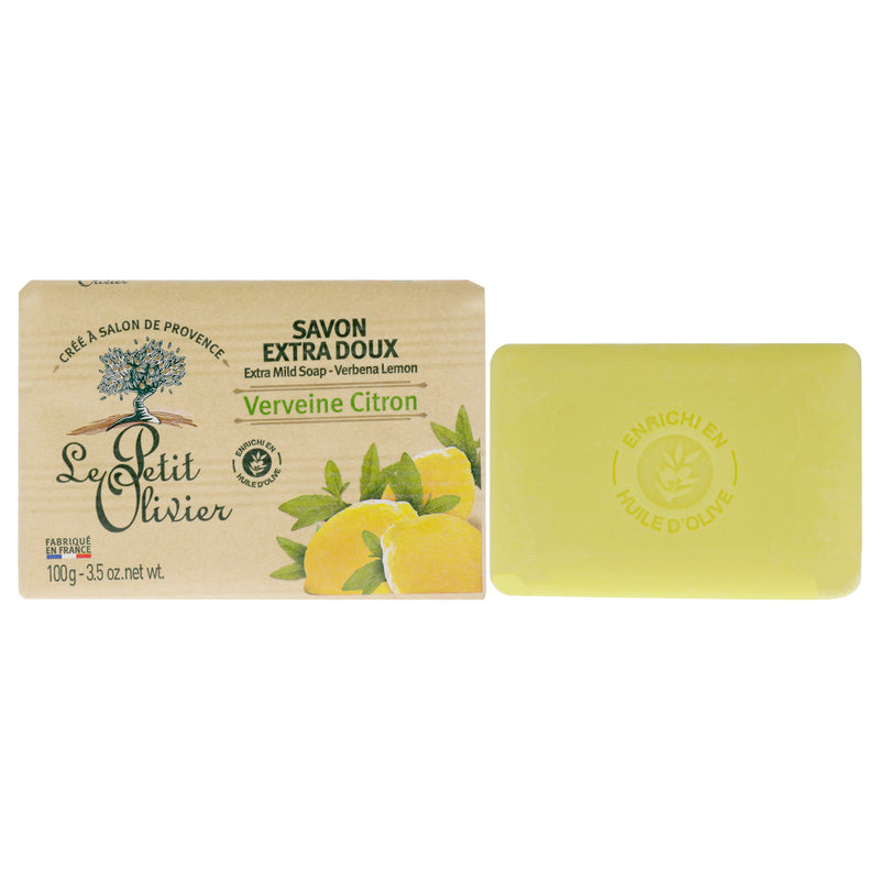 Le Petit Olivier Extra Mild Soap - Verbena and Lemon by Le Petit Olivier for Unisex - 3.5 oz Soap