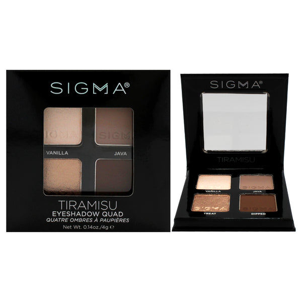 SIGMA Eyeshadow Quad - Tiramisu by SIGMA for Women - 0.14 oz Eye Shadow