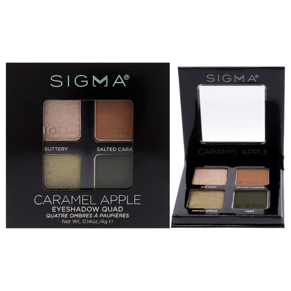 SIGMA Eyeshadow Quad - Caramel Apple by SIGMA for Women - 0.14 oz Eye Shadow