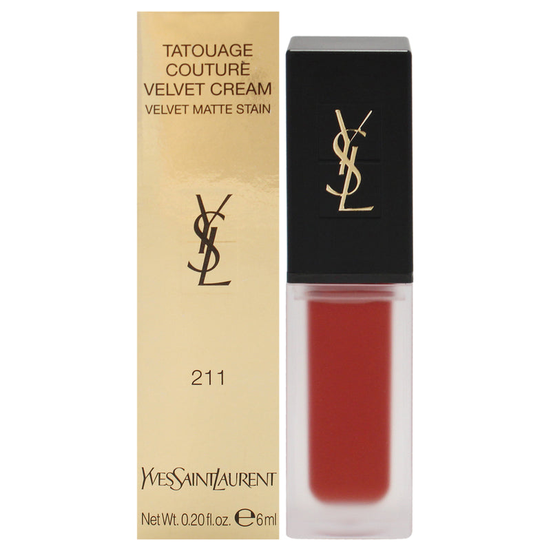 Yves Saint Laurent Tatouage Couture Velvet Matte Cream - 211 Chili Incitement by Yves Saint Laurent for Women - 0.2 oz Lipstick