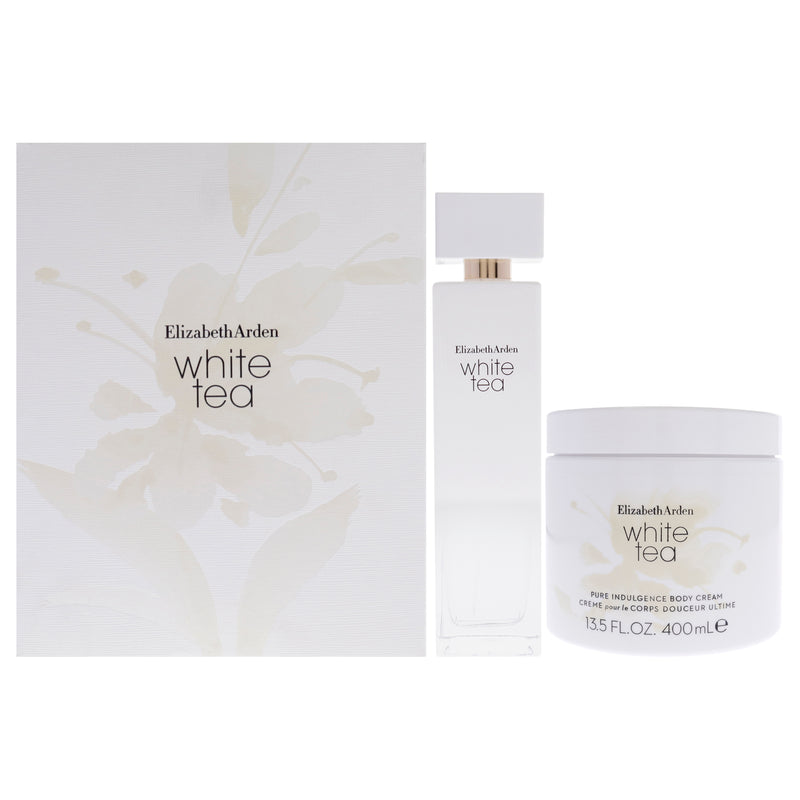 Elizabeth Arden White Tea by Elizabeth Arden for Women - 2 Pc Gift Set 3.3oz EDT Spray, 13.5oz Body Cream