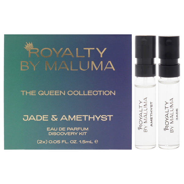 Royalty By Maluma Queens by Royalty By Maluma for Women - 2 Pc Mini Gift Set 0.05oz Jade EDP Spray, 0.05oz Amethyst EDP Spray