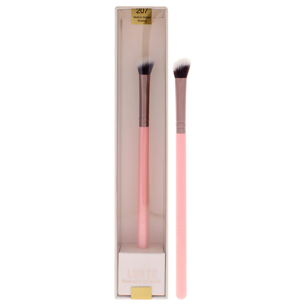 Rose Gold Medium Angled Shading Brush - 207 by Luxie for Women - 1 Pc Brush
