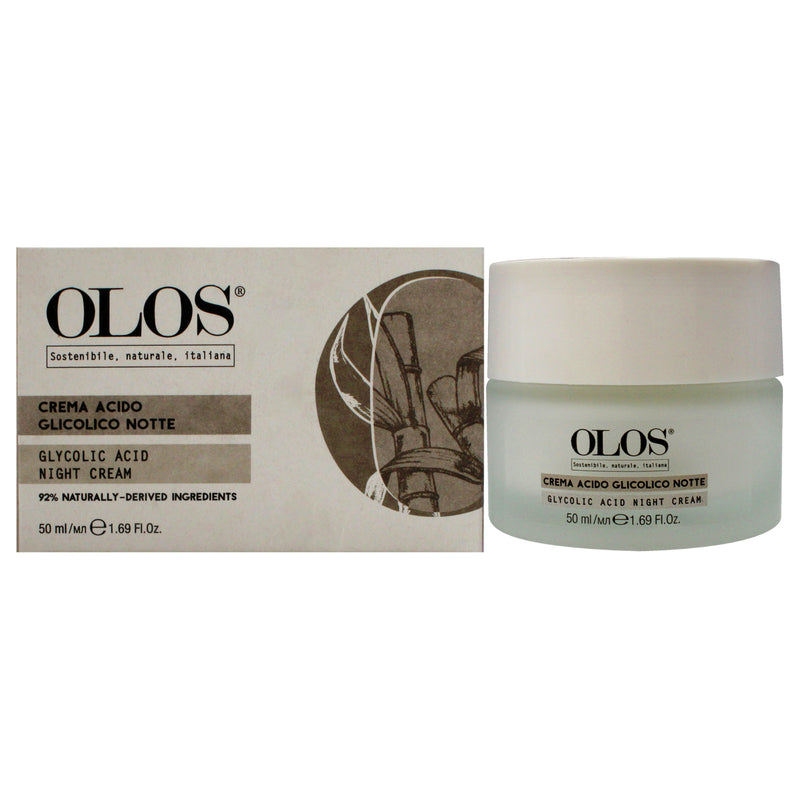 Olos Glycolic Acid Night Cream by Olos for Unisex - 1.7 oz Cream