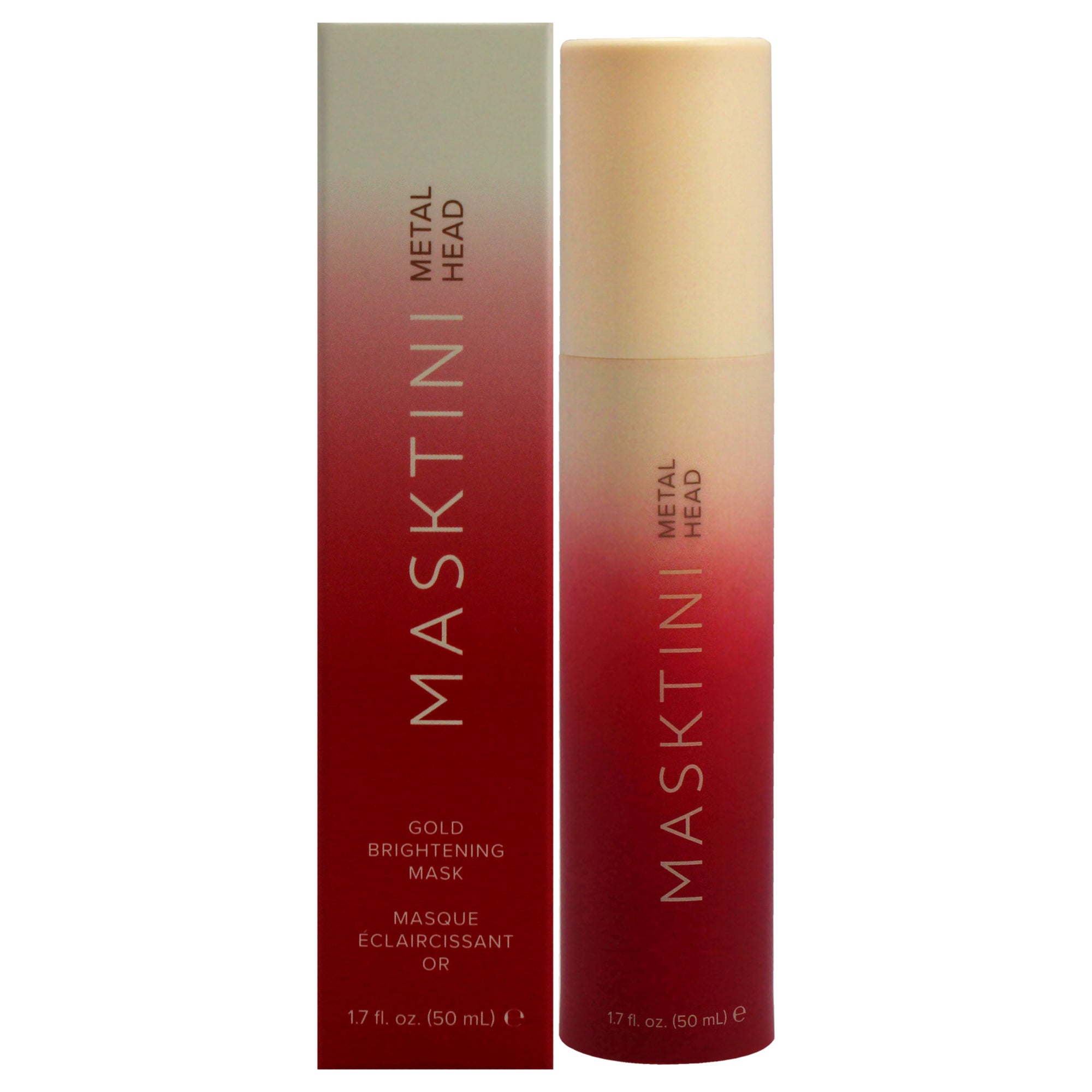 Masktini Metal Head Gold Brightening Mask by Masktini for Women - 1.7 ...