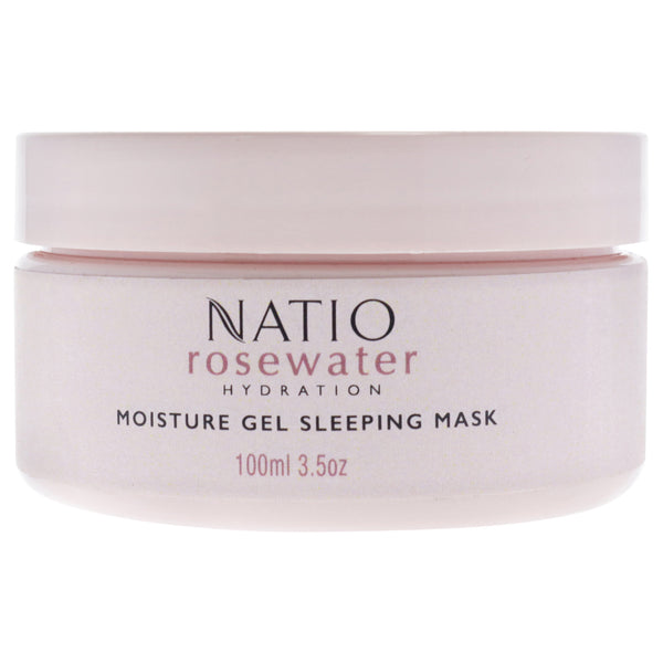 Rosewater Hydration Moisture Gel Sleeping Mask by Natio for Women - 3.5 oz Gel