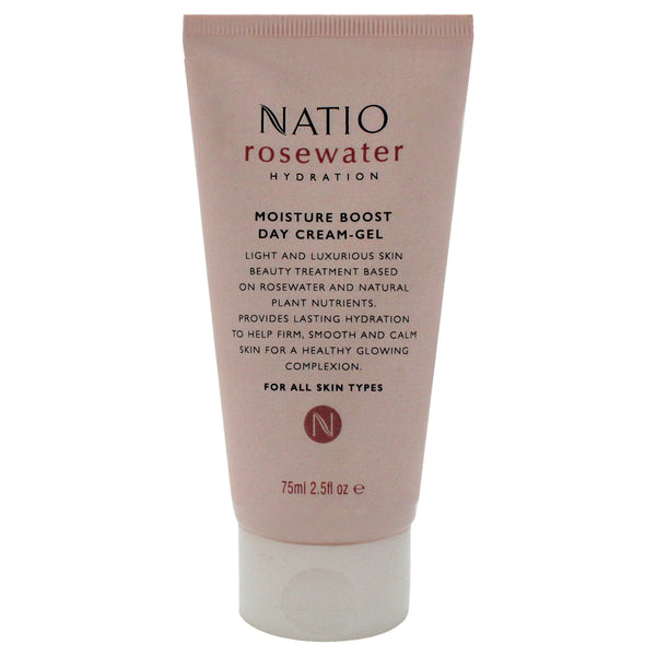 Rosewater Moisture Boost Day Cream-Gel by Natio for Women - 2.5 oz Cream