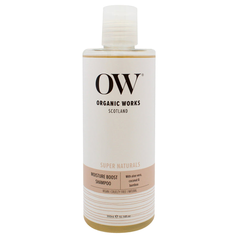 Organic Works Super Naturals Moisture Boost Shampoo by Organic Works for Unisex - 10.14 oz Shampoo