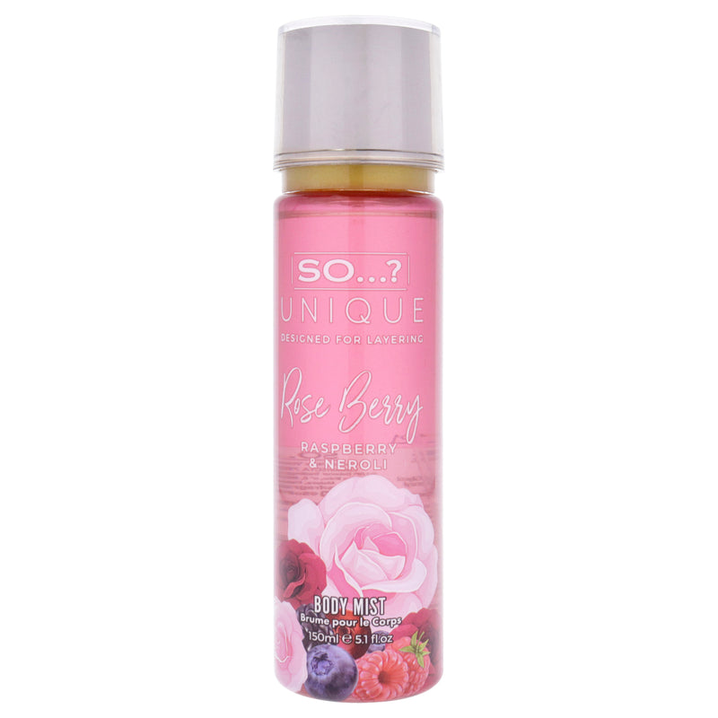 So…? Unique Body Mist - Rose Berry by So…? for Women - 5.1 oz Body Mist