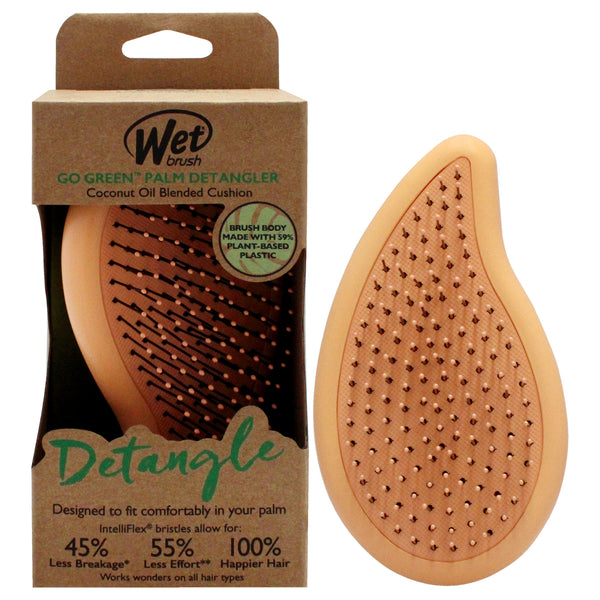 Wet Brush Go Green Palm Detangler - Orange by Wet Brush for Unisex - 1 Pc Brush