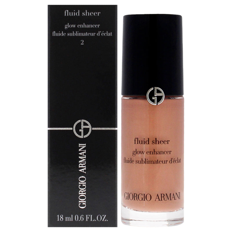 Giorgio Armani Fluid Sheer Glow Enhancer - 11 Peach by Giorgio Armani for Women - 0.6 oz Makeup