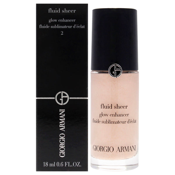 Giorgio Armani Fluid Sheer Glow Enhancer - 02 Champagne by Giorgio Armani for Women - 0.6 oz Makeup