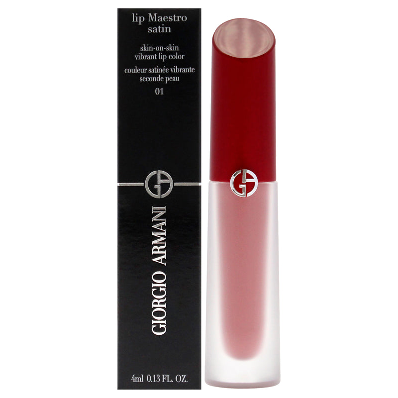 Giorgio Armani Lip Maestro Satin Lipstick - 01 Summer Adventure by Giorgio Armani for Women - 0.13 oz Lipstick