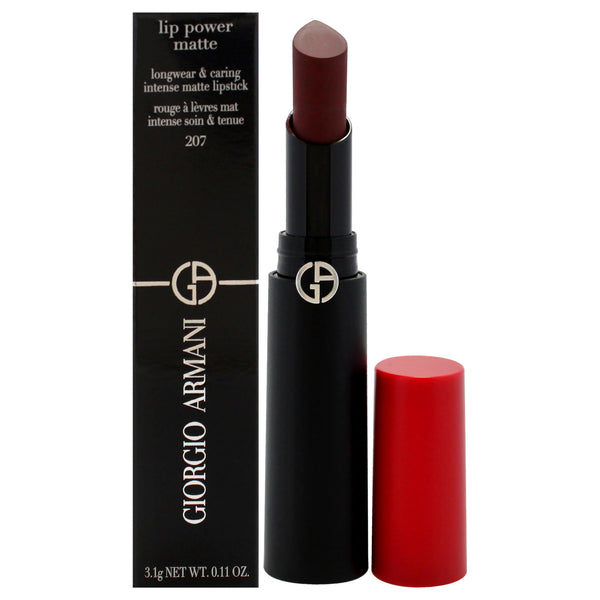 Giorgio Armani Lip Power Matte Longwear Lipstick - 207 Devoted by Giorgio Armani for Women - 0.11 oz Lipstick