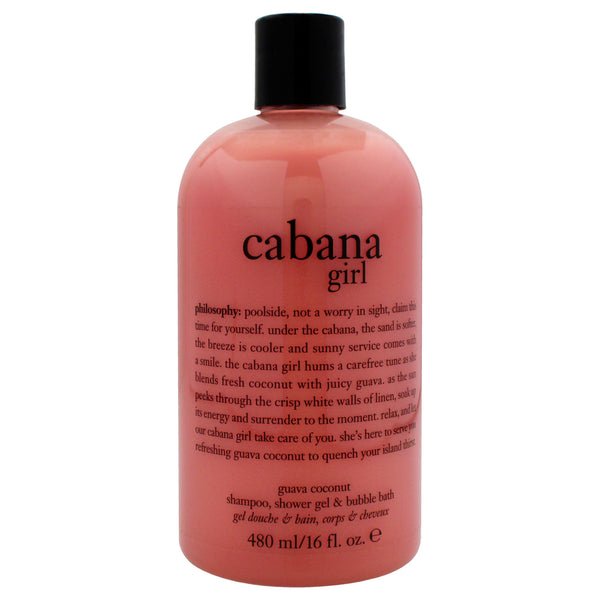 Philosophy Cabana Girl by Philosophy for Women - 16 oz Shampoo, Shower Gel and Bubble Bath