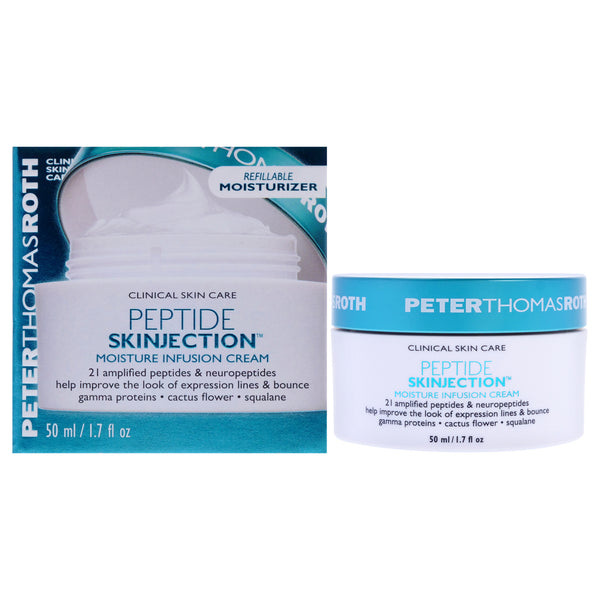 Peter Thomas Roth Peptide Skinjection Moisture Infusion Cream by Peter Thomas Roth for Unisex - 1.7 oz Cream (Refillable)