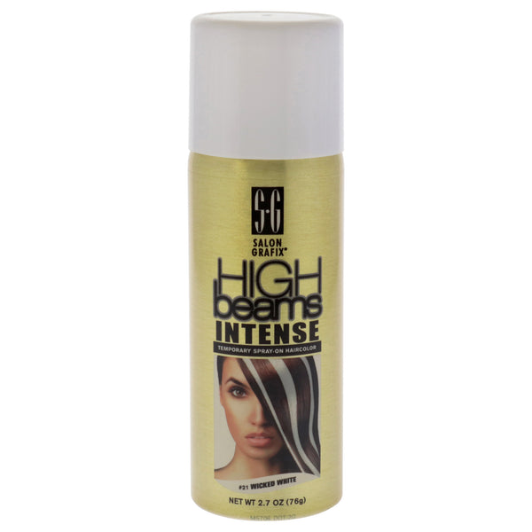 Salon Grafix High Beams Intense Temporary Spray - 21 Wicked White by Salon Grafix for Unisex - 2.7 oz Hair Color