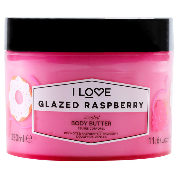 I Love Cosmetics Scented Body Butter - Glazed Raspberry by I Love Cosmetics for Women - 11.6 oz Body Butter