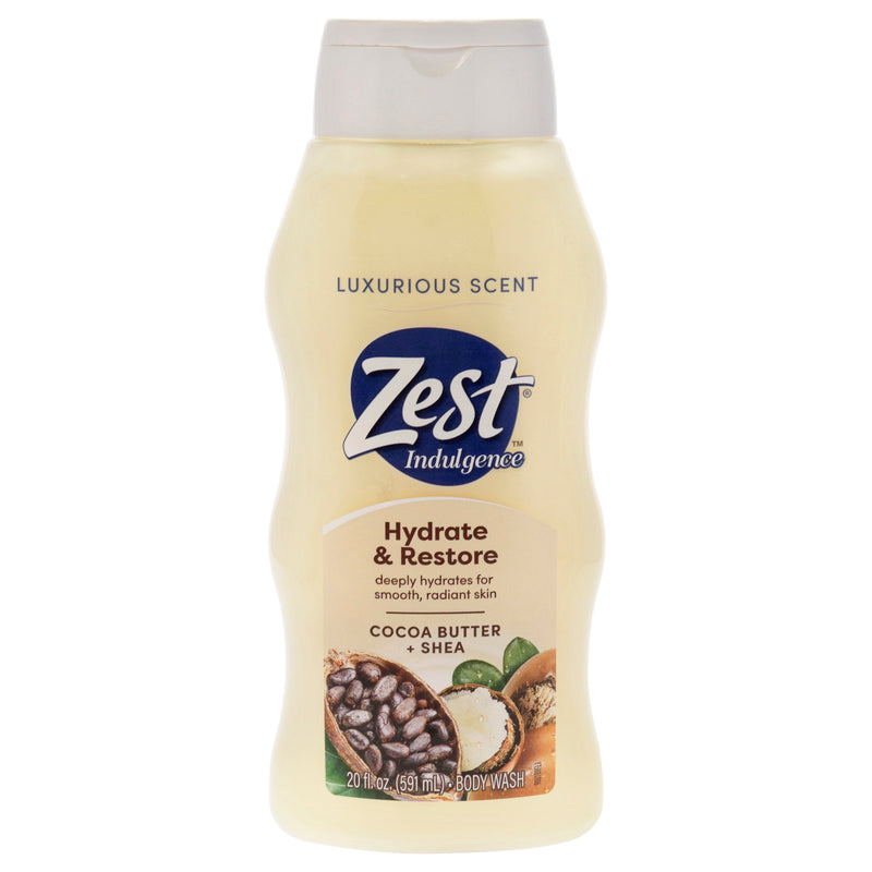 Zest Hydrate and Restore Body Wash - Cocoabutter and Shea by Zest for Women - 20 oz Body Wash