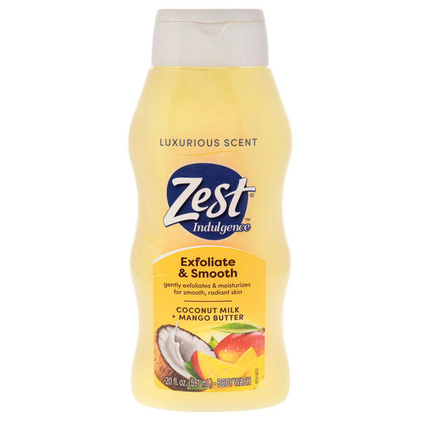 Zest Exfoliate and Smooth Body Wash - Coconut Milk and Mango Butter by Zest for Women - 20 oz Body Wash