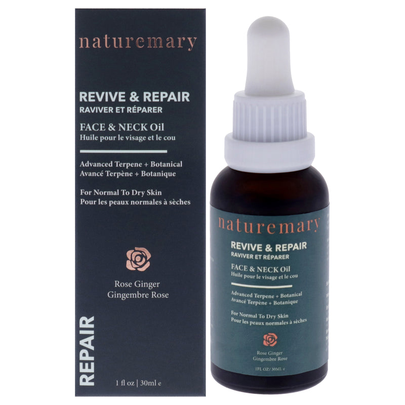 Naturemary Revive and Repair Face and Neck Oil - Rose Ginger by Naturemary for Unisex - 1 oz Oil