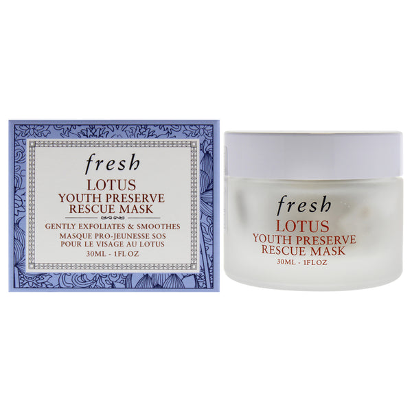 Fresh Lotus Youth Preserve Rescue Mask by Fresh for Women - 1 oz Mask