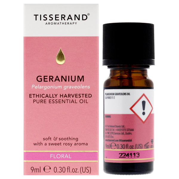 Tisserand Ethically Harvested Pure Essential Oil - Geranium by Tisserand for Unisex - 0.30 oz Oil