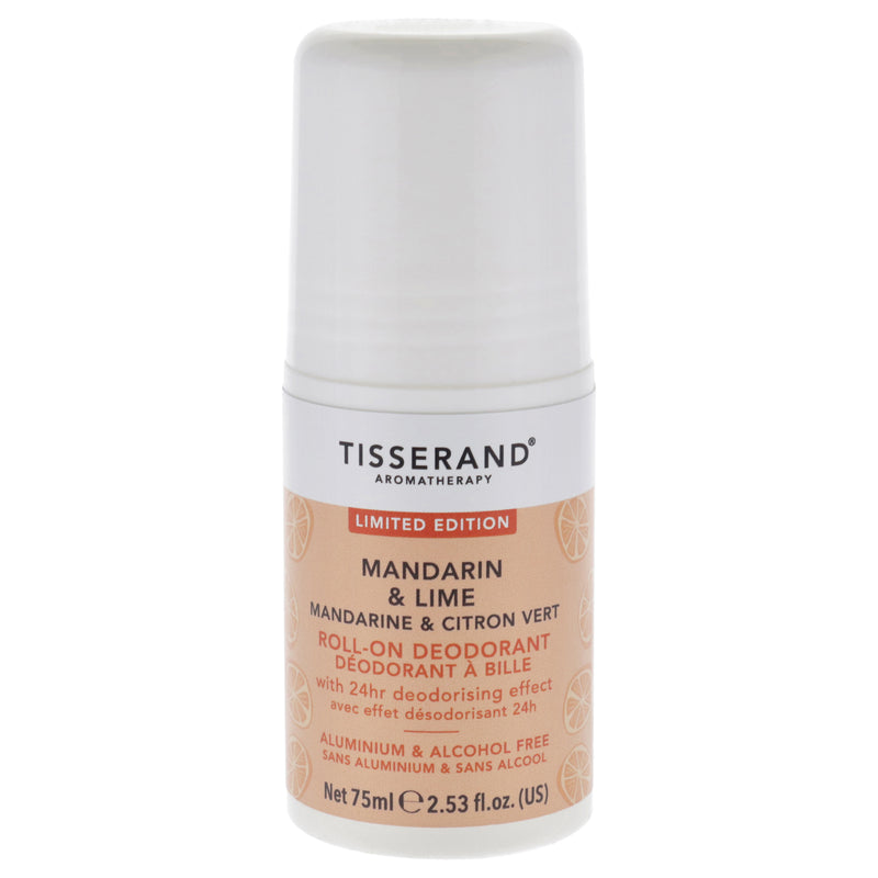 Tisserand Roll-On Deodorant - Mandarin and Lime by Tisserand for Unisex - 2.53 oz Deodorant Roll-On